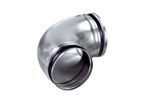 Maico B90-160 90 -Bogen, gezogen gezogen, Rollringdichtung, 90 Grad DN160 (0055.0314)