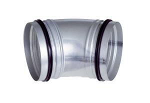 Maico B45-125 45 Bogen, gezogen gezogen, Rollringdichtung, 45 Grad DN125 (0055.0326)