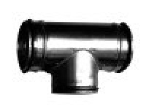 Systemair T 200-100 T-Stück DN 200/100, Stahlbl. verz., Dichtgummi (12074)