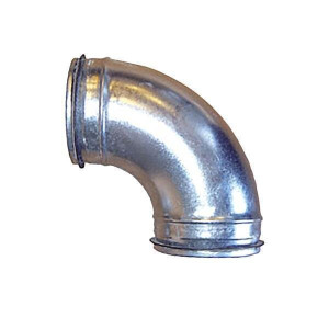 Systemair B 100 Bogen 90° DN 100, Stahlbl. verzinkt, Dichtgummi (12085)