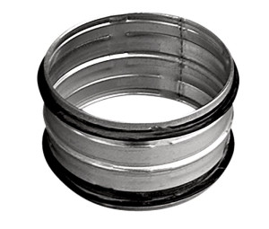 Systemair NP 125 Innenverbinder DN 125, Stahlbl. verz., mit Dichtgummi (201348)