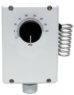 Systemair Raumthermostat TM 10 1-stufig, 0-40°C, IP54, 86x126x58mm (2703)