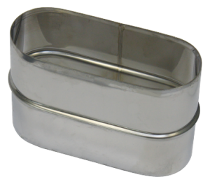 Systemair S 151 Innenverbinder 207x51mm, oval, Edelstahl (305008)