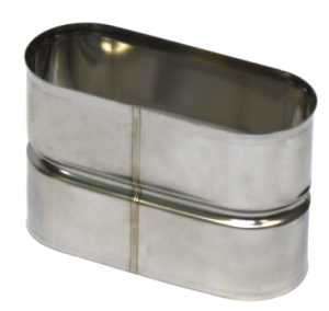 Systemair S 100 Außenverbinder 129x52mm, oval, Edelstahl (305064)