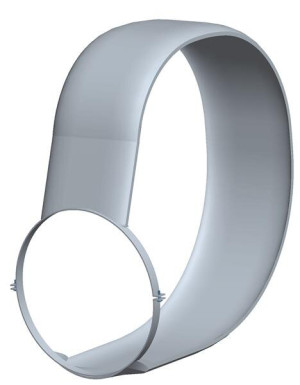 Systemair VP Splitterschutz PRF 125 PVC, Rohrschellen aus V2A (305461)