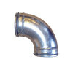 Systemair B 250 Bogen 90° DN 250, Stahlbl. verzinkt, m. Dichtgummi (313565)
