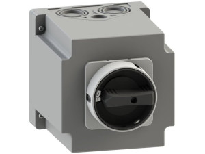 Systemair REV-9POL-22kW B/G 63A, IP66, 1NG, Schalter 0/1, schwarz/ g (33218)