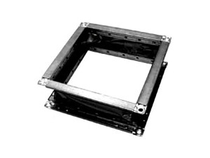 Systemair FGV 100 Flex. Verbindung 878x878mm, Stahl verz. beids. mit PVC be (4199)