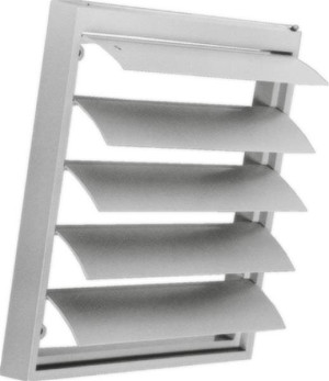 Systemair VK-71 Wand-Verschlusskl. 749x749x31mm, Kunststoff, selbsttätig (87707)