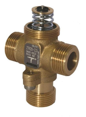 Systemair ZTR 20-4,0 3-Wege-Ventil DN 20, kvs=4,0, Messing-Gehäuse (9678)