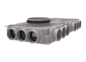 Systemair Tube F HV Vert. 18x63/160 Tube F Verteiler, horizontal 18x63/DN160 (146627)