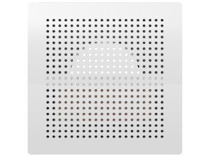 Systemair BOR-S-125-SW Eckiger Wandauslass, Stahl, RAL9003 (157103)