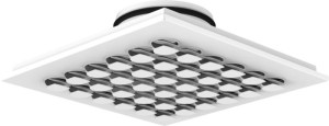 Systemair CAP-G-200-36-SW Eckiger Düsen-Auslass für Deckeneinbau,  (160084)