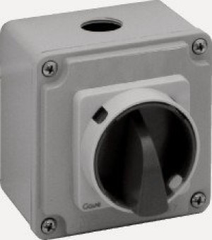 Systemair REV-6POL/F400-11kW B/G 25A, IP65, 2NO, Schalter 0/1, schwarz/gr (162544)
