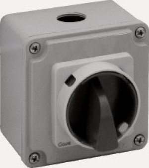 Systemair REV-6POL/F400-18,5kW B/G 40A, IP65, 2NO, Schalter 0/1, schwarz/gr (162545)