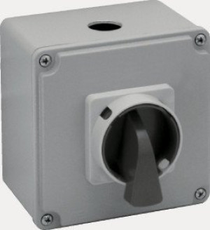 Systemair REV-6POL/F400-30kW B/G 100A, IP65, 2NO, Schalter 0/1, schwarz/g (162547)