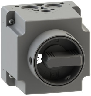 Systemair REV-8POL-15kW B/G 40A, IP66, Schalter 0/1, schwarz/ grau (162554)