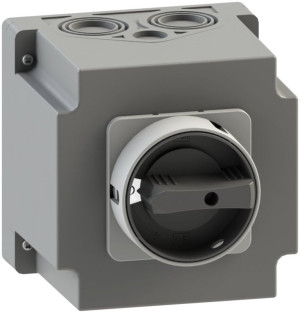 Systemair REV-8POL-22kW B/G 50A, IP66, Schalter 0/1, schwarz/ grau (162556)
