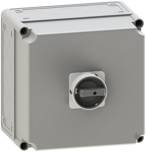 Systemair REV-8POL-45kW B/G 125A, IP65, Schalter 0/1, schwarz/ grau (162558)