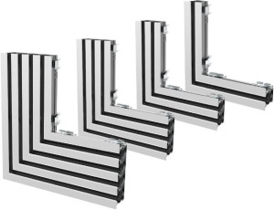 Systemair HELLA-CE-1-B-SW Eckelement, für HELLA, 1-reihig, Lam. sc (216394)
