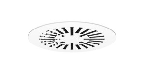 Systemair VVKR-B-R-600-24-B-SW Dralldurchlass rund, Stahl RAL9003,Lam.  (218069)