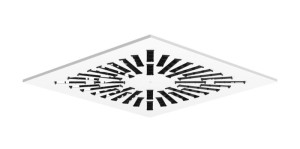 Systemair VVKR-C-S-600-36-B-SW Dralldurchlass quadr., Stahl RAL9003,Lam (218166)
