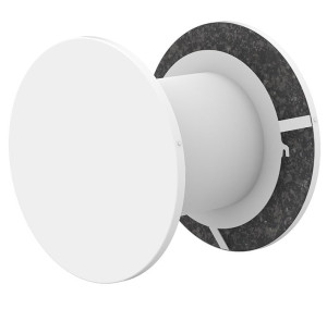 Systemair OV-R-200-SW Überstromvorrichtung, Rund, RAL9003 (218503)