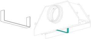 Systemair S-HELLA-1 Abstandshalter für PB-HELLA-1 (237998)