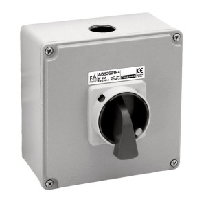 Systemair REV-6POL/F400-65kW B/G 200A, IP65, 2NO, Schalter 0/1, schwarz/g (239200)