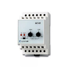 Systemair Schwellwertschalter SC2/D 24VAC, 2 x Schließerkontakt max. 10A/250 (13616)