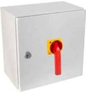 Systemair REV-6POL/F400-65kW R/Y 200A, IP65, 2NO, Schalter 0/1, rot/ gelb (239198)