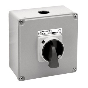 Systemair REV-6POL-75kW B/G 160A, IP66, 2xNO, Schalter 0/1, schwarz/ (247013)