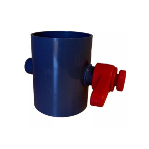 Systemair VKA-P 450 Verschlussklappe DN 450, PPs, verstellbar, PRF Ventilator (338498)