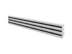 Systemair KSV-1-1650-B-0-SW Schlitzauslass,1-reihig,Lam.schw.,Einzel (457580)