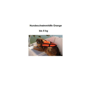 Hundeschwimmhilfe Gr.S max.8kg orange