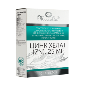 Cynk Chelat 40 tab 25 mg