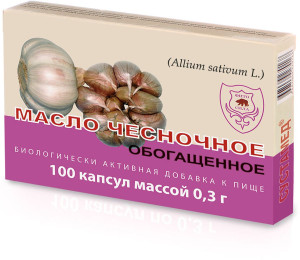 Olej czosnkowy wzbogacony 100 kaps 0,3 gr