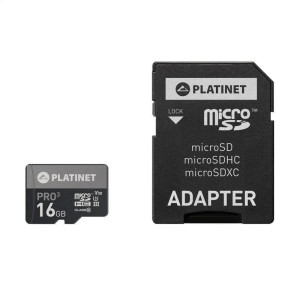 Karta Platinet Micro SDHC 16GB 90MB+adapter