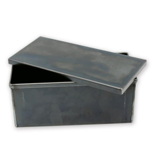 Blauglanzblech Backform mit Deckel