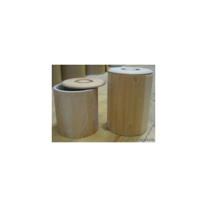 Getreidedose aus Lindenholz