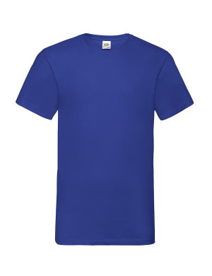 Fruit of the Loom Koszulka męska v-neck Valueweight - niebieski (51), S