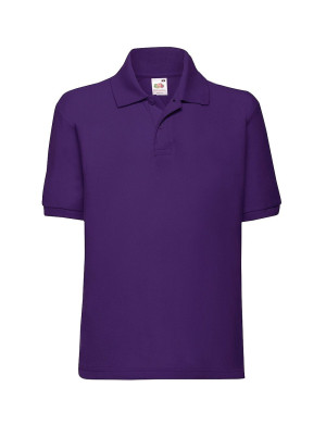 Fruit of the Loom Polo dziecięce 65/35 Kids Polo - purpurowy (PE), 164 cm (14-15 lat)
