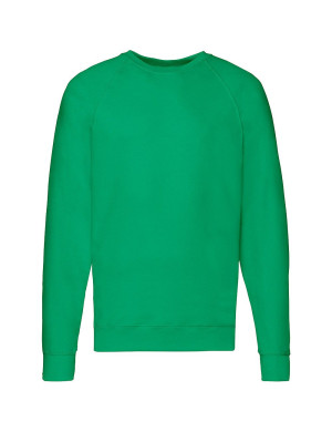 Fruit of the Loom Bluza męska lekka raglan - trawiasta zieleń (47), S