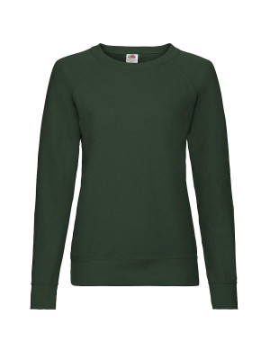 Fruit of the Loom Bluza damska lekka raglan - butelkowa zieleń (38), XS