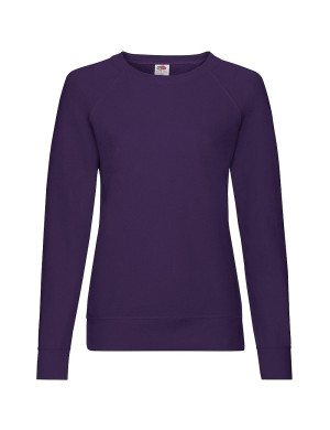 Fruit of the Loom Bluza damska lekka raglan - purpurowy (PE), M