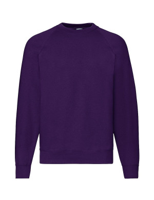 Fruit of the Loom Bluza męska Classic Raglan Sweat - purpurowy (PE), S