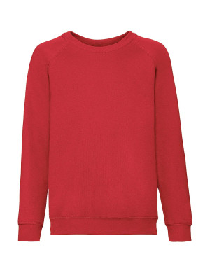 Fruit of the Loom Bluza dziecięca Classic Raglan - czerwony (40), 116 cm (5-6 lat)