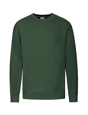 Fruit of the Loom Bluza męska lekka Set-In Sweat - butelkowa zieleń (38), XXL