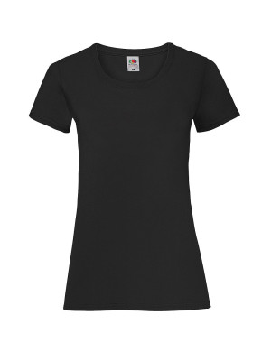 Fruit of the Loom Koszulka damska valueweight Classic lady-fit - czarny (36), L