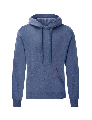 Fruit of the Loom Bluza męska Classic kangurka Hooded Sweat - niebieski melanż (R6), S